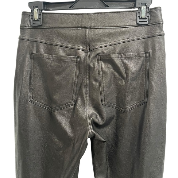 SPANX Black Faux Leather leather like Pants Women’s Size Petite S - Picture 4 of 14